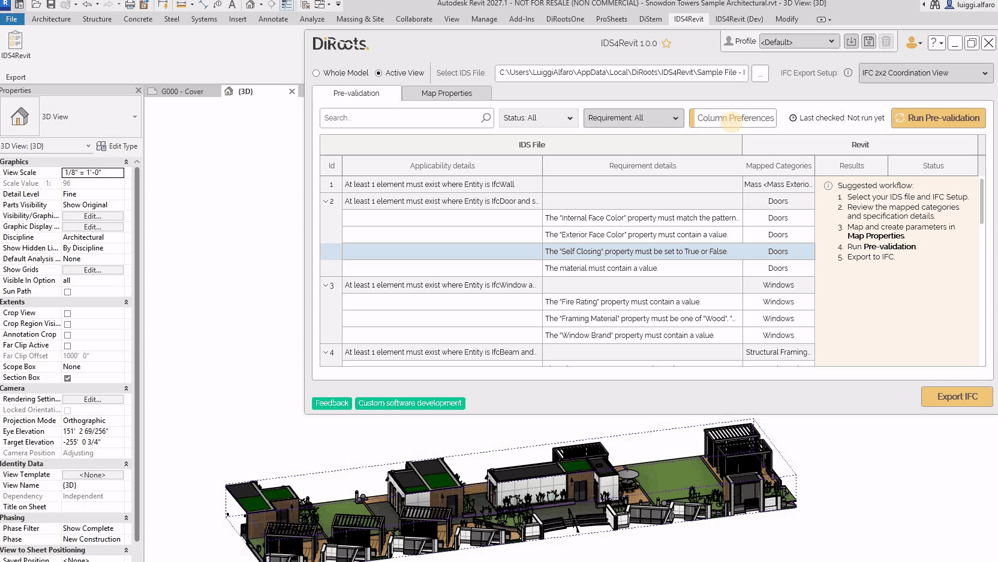 IDS4Revit Add Data to Tables
